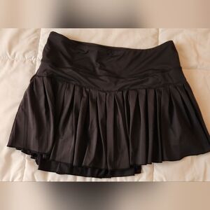 Black Pleated Tennis Skirt